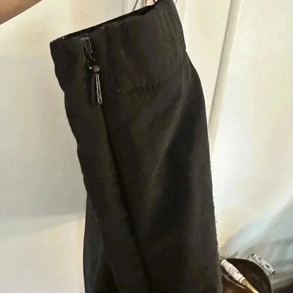 LANDS END Swim Skirt Skort Bottom Black Built In Brief Women's Size 16 - Picture 4 of 7